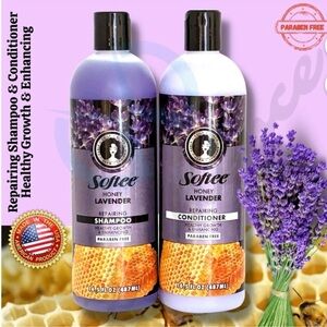 New Softee Honey Lavender Healthy Growth Shampoo and Conditioner